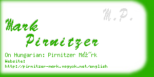 mark pirnitzer business card